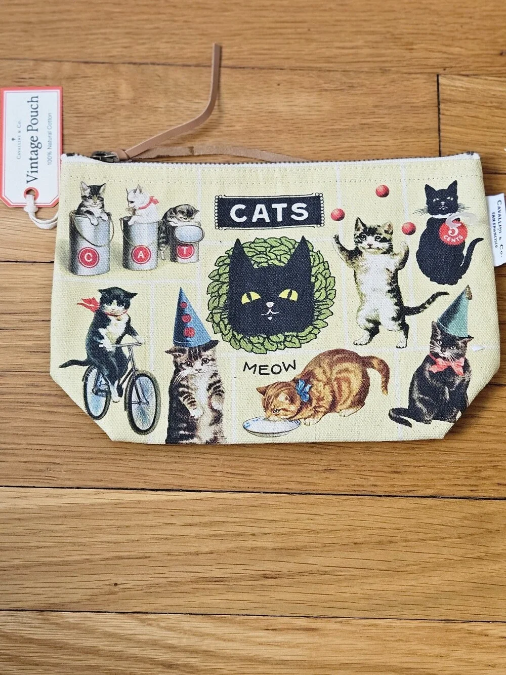 Cavallini & Co. Vintage Pouch - Vintage Cats